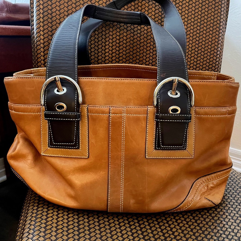 Coach Soho Tan Leather Bag